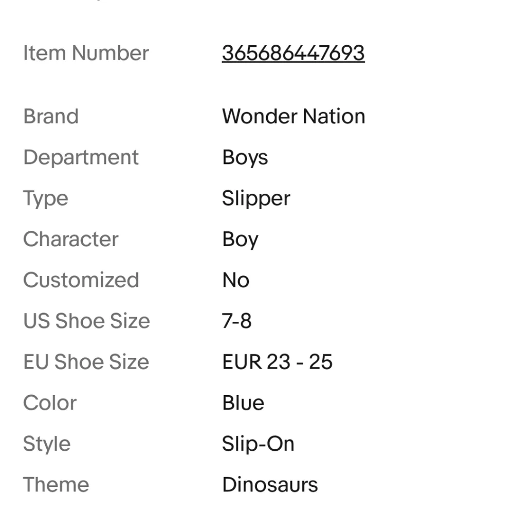 Wonder Nation Kids Dinosaur Slippers - Navy and Green